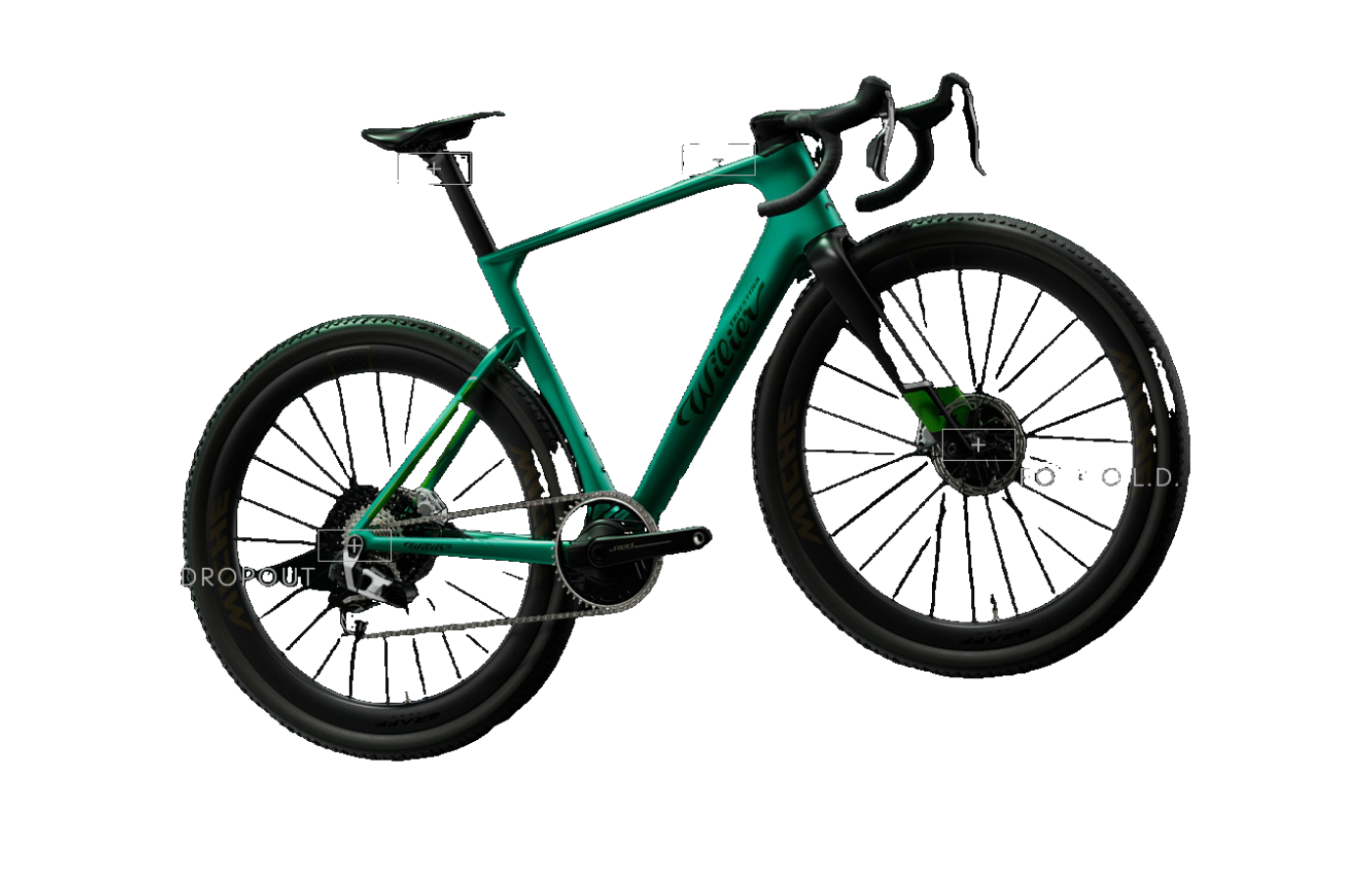 Shimano GRX Di2 1x12s (Alloy Stemma S2) (E628G4D)